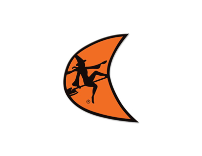 Orange Moon Sticker 