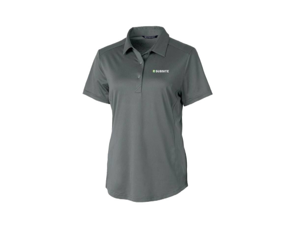 Ladies Cutter & Buck Grey Show Kit Polo