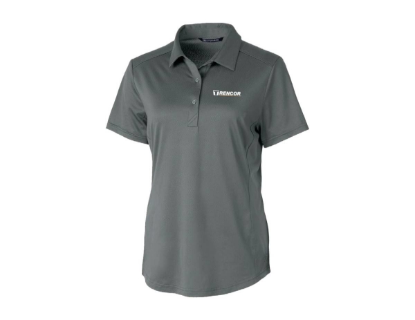 Ladies Cutter & Buck Grey Show Kit Polo