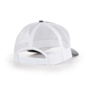 American Augers Charcoal/White Richardson Hat Back Image on white background
