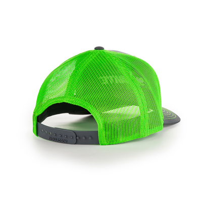 Subsite Charcoal/Neon Green Richardson Hat Front Image on white background