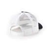 Trencor Black/White Mesh Richardson Hat Back Image on white background