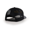 Trencor Charcoal/Black Richardson Hat Back Image on white background