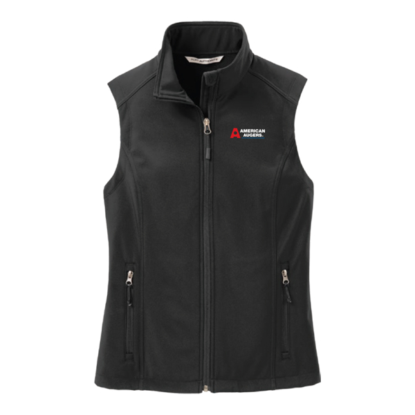 American Augers 2024 Ladies Show Kit Port Authority Core Soft Shell Vest Product Image on white background