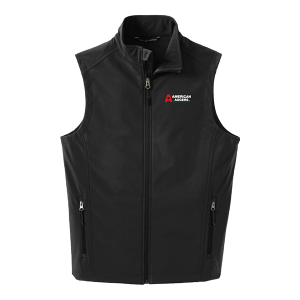 American Augers 2024 Show Kit Port Authority Core Soft Shell Vest Product Image on white background