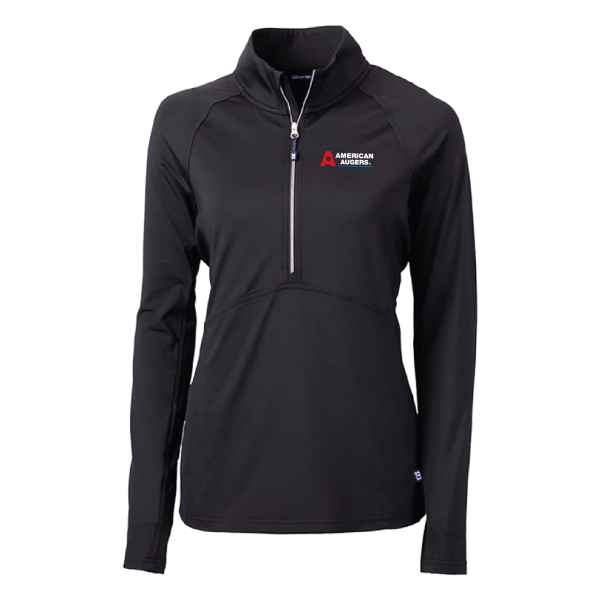 American Augers Cutter & Buck ECO Knit 2024 Show Kit 1/4 Zip Ladies Product Image on white background