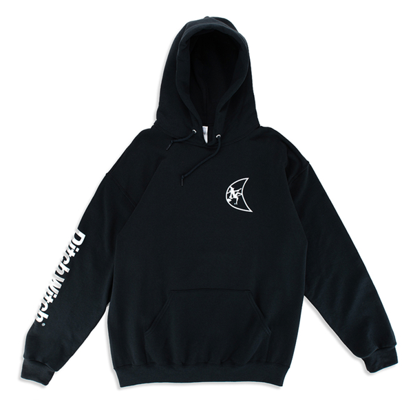 Ditch Witch Black Hoodie Product Image on white background