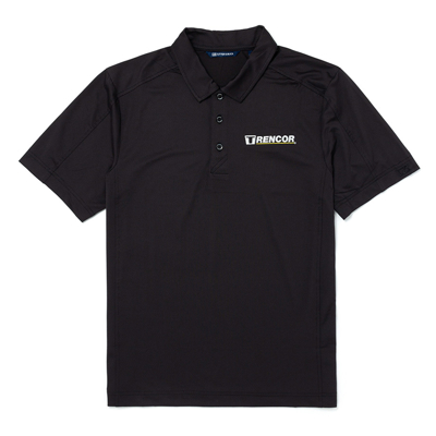 Men's Cutter & Buck Black Show Kit Polo Product Image on white background