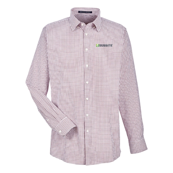 Subsite Devon & Jones Micro Windowpane Button Up Product Image on white background