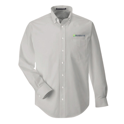 Subsite Devon & Jones Solid Broadcloth Button Up Product Image on white background