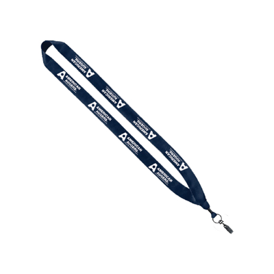 American Augers Lanyard Product Image on white background