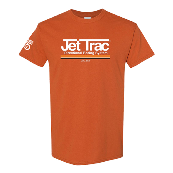 Retro Jet Trac Tee Front Product Image on white background