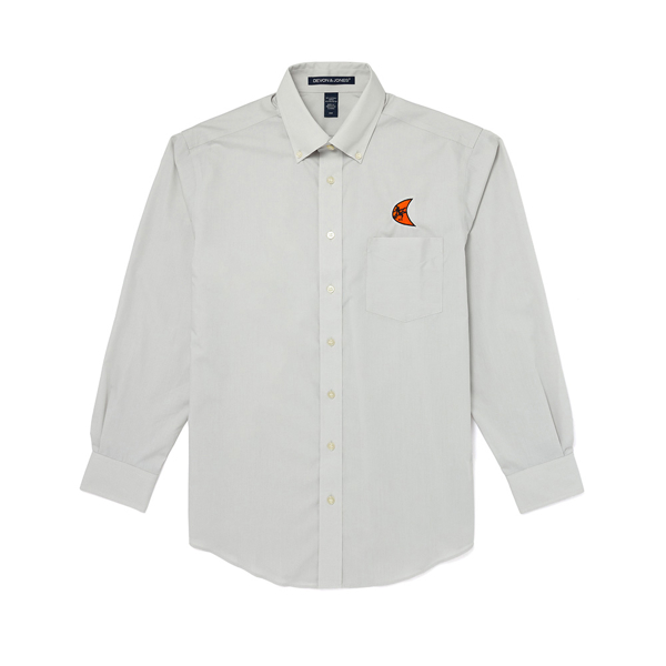 Image of a khaki button down with Ditch Witch logo on front left chest