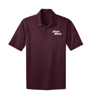 Picture of Ditch Witch Maroon Port Authority Men Performance Polo Build on Demand - Lead Time 3 Weeks