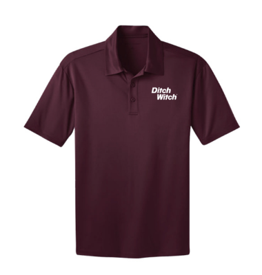 Picture of Ditch Witch Maroon Port Authority Men Performance Polo