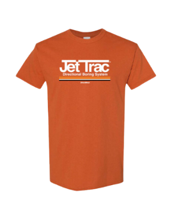 Retro Jet Trac Tee Front Product Image on white background