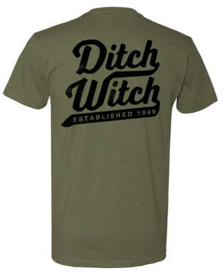 Ditch Fall Military Green Tee Front