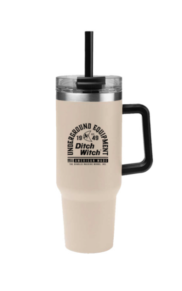 Tan ditch witch tumbler