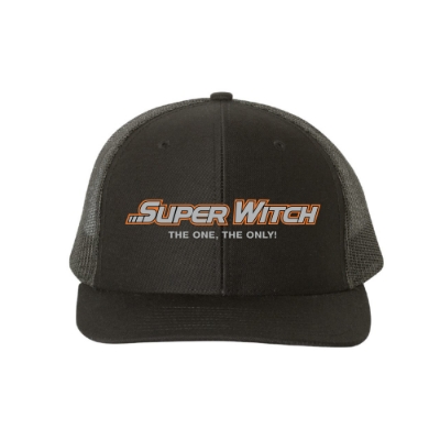 Super Witch Cap front view with embroidered logo and slogan