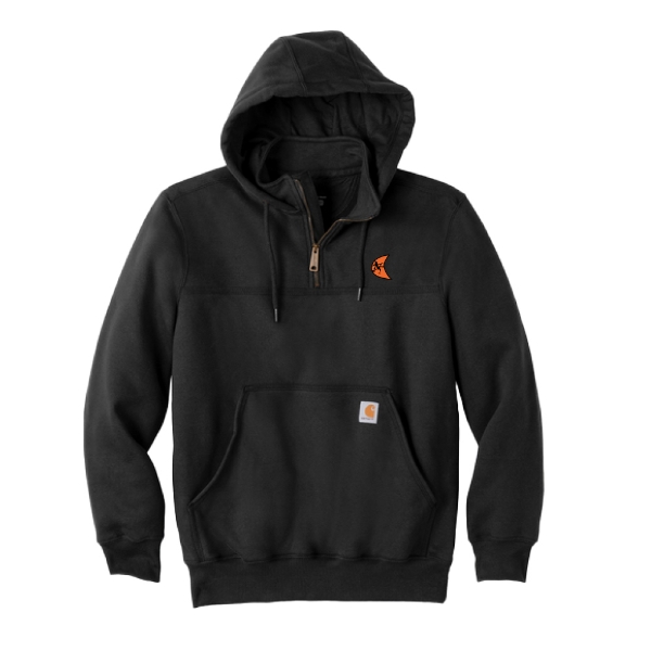 Carhartt Heavyweight Hooded 1/4 Zip Sweatshirt – Black