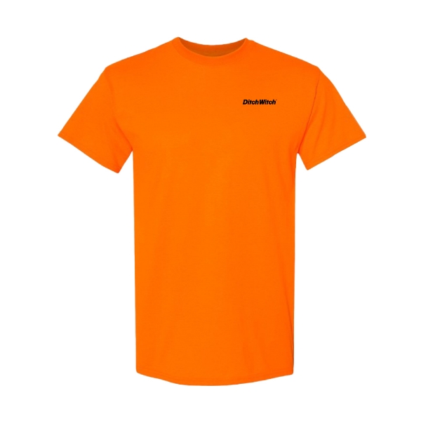 Ditch Witch Safety Orange short-sleeve tee with logo on left chest.