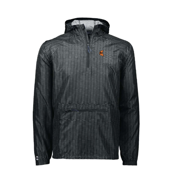 Black Holloway 1/4 zip jacket with Ditch Witch logo on chest and adjustable hood.