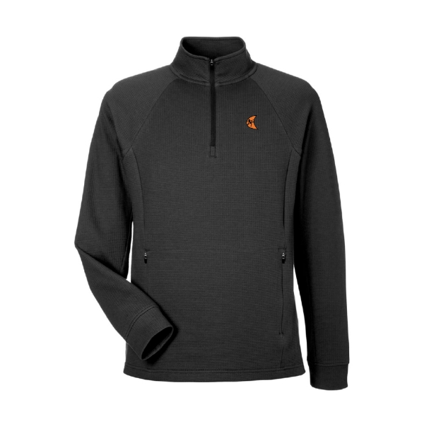 Black North End 1/4 zip pullover with Ditch Witch logo and zippered hand pockets.