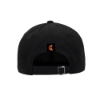 Black adjustable strap‑back hat with a small orange Ditch Witch logo above the opening.