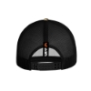 Black mesh snapback hat with a small orange Ditch Witch logo centered above the adjustable closure.