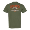 Olive green t‑shirt featuring a large “Ditch Witch – We’re In This Together” graphic with equipment illustration on the back.