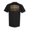 Back of Ditch Witch® Wildcatters black T-shirt featuring vintage-inspired Oklahoma Wildcatters collaboration graphic with "Fearless for the 46" design