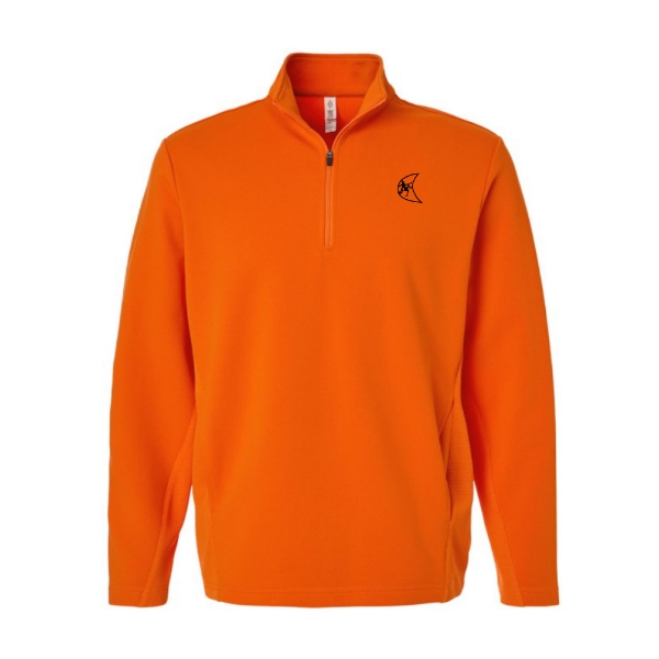 Sport orange Ditch Witch Cadet Quarter-Zip featuring an embroidered Ditch Witch logo on the left chest and quarter-zip mock neck.