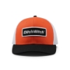 Orange, black, and white Ditch Witch Tri Color Hat with a black-and-white Ditch Witch logo patch on the front.