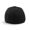 Rear view of the black Ditch Witch® Fitted Baseball Hat with a clean, undecorated fitted back.