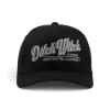Black Ditch Witch® Fitted Baseball Hat with silver embroidered “Ditch Witch Official Underground Equipment” branding across the front.