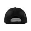 Rear view of the Ditch Witch Logo Black Hat showing black mesh back panels and an adjustable black snapback closure.