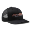 Super Witch Cap shown from the front left with black front panels, black mesh back, curved bill, and embroidered Super Witch logo.